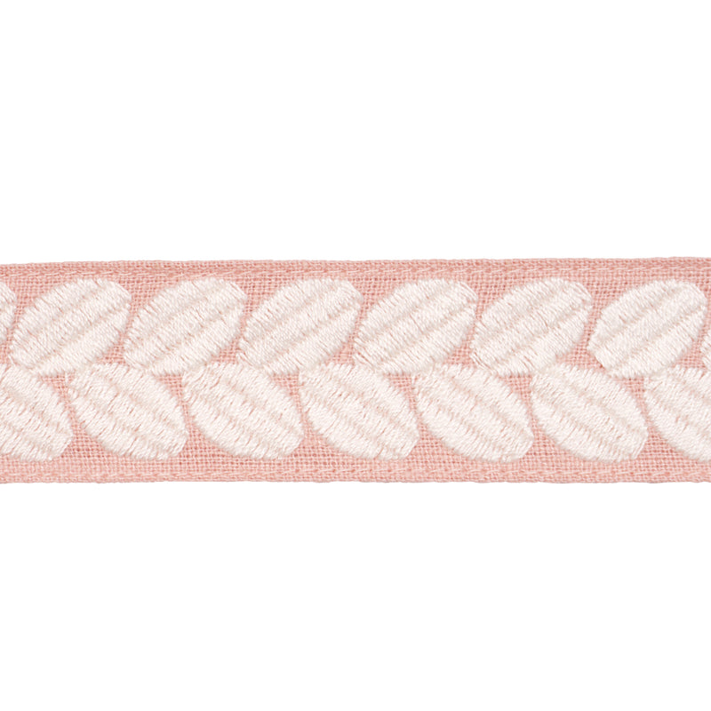Schumacher BERKELEY TAPE NARROW BLUSH Trim | Atlanta Fabrics