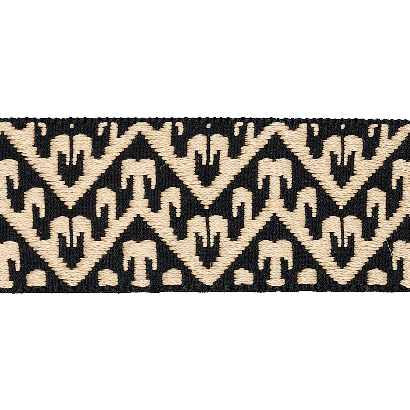 Schumacher TIVOLI TAPE BLACK Trim | Atlanta Fabrics