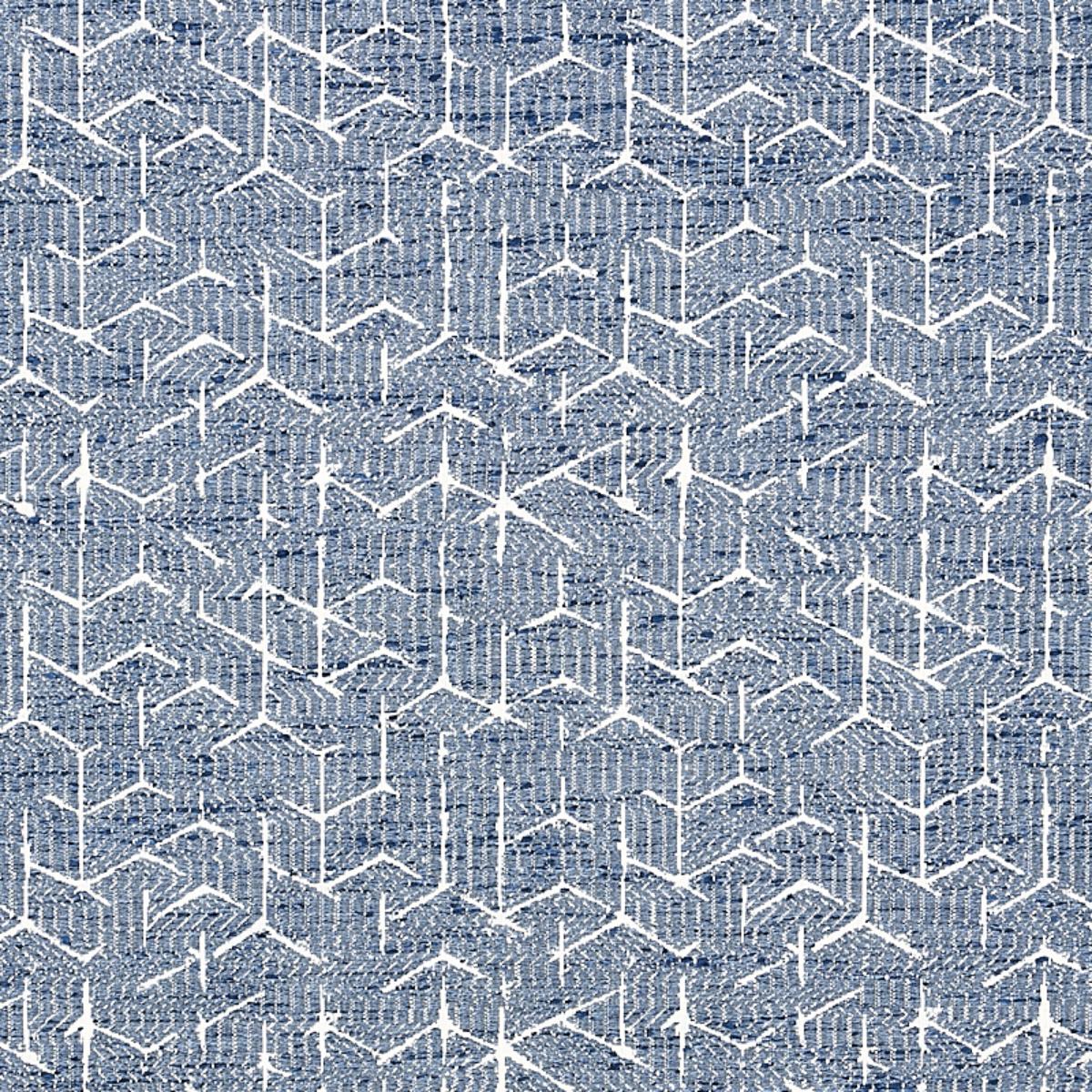 SCHUMACHER COLERIDGE JACQUARD BLUE FABRIC | Atlanta Fabrics