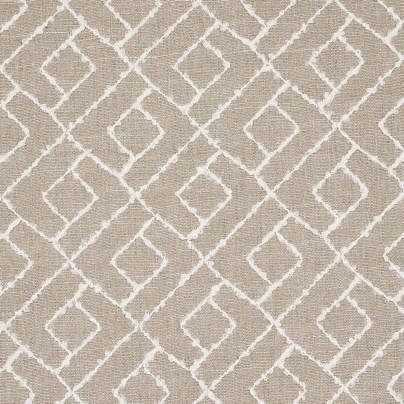 Schumacher DURANT EMBROIDERY NATURAL Fabric | Atlanta Fabrics