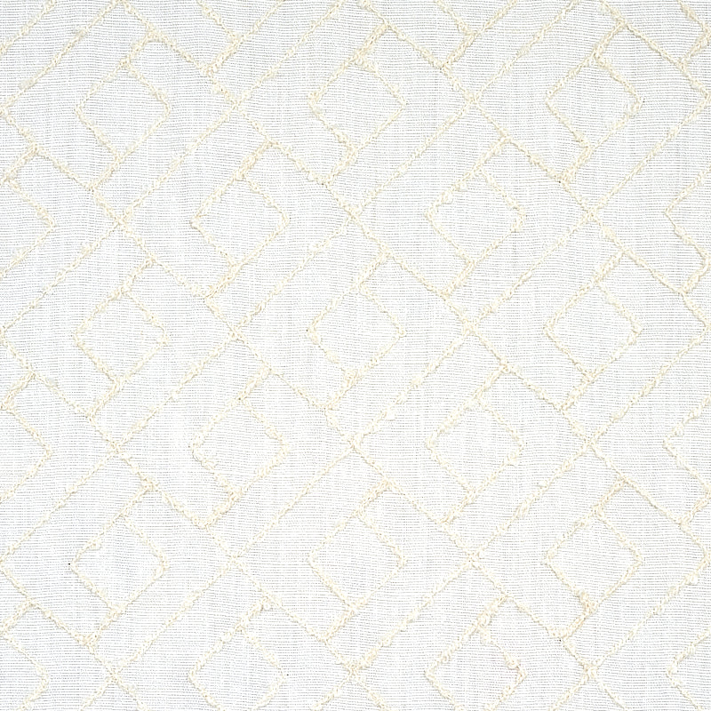 Schumacher DURANT EMBROIDERY IVORY Fabric | Atlanta Fabrics