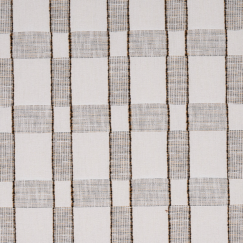 Schumacher ELKO PLAID STRAW Fabric | Atlanta Fabrics