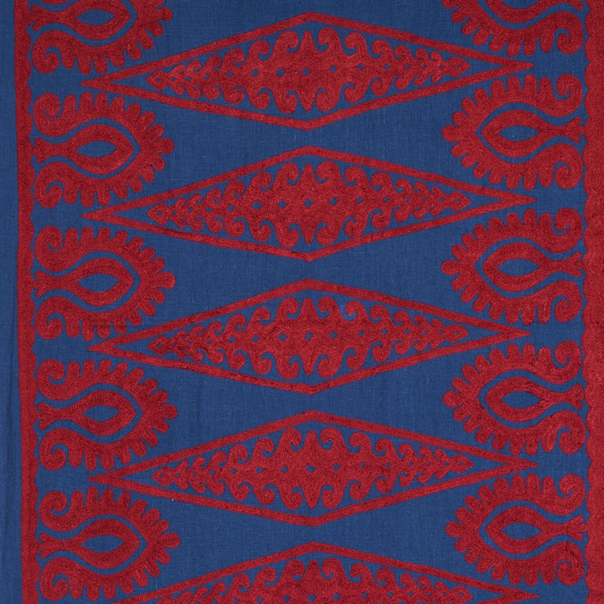 SEEMA EMBROIDERY BLUE & RED