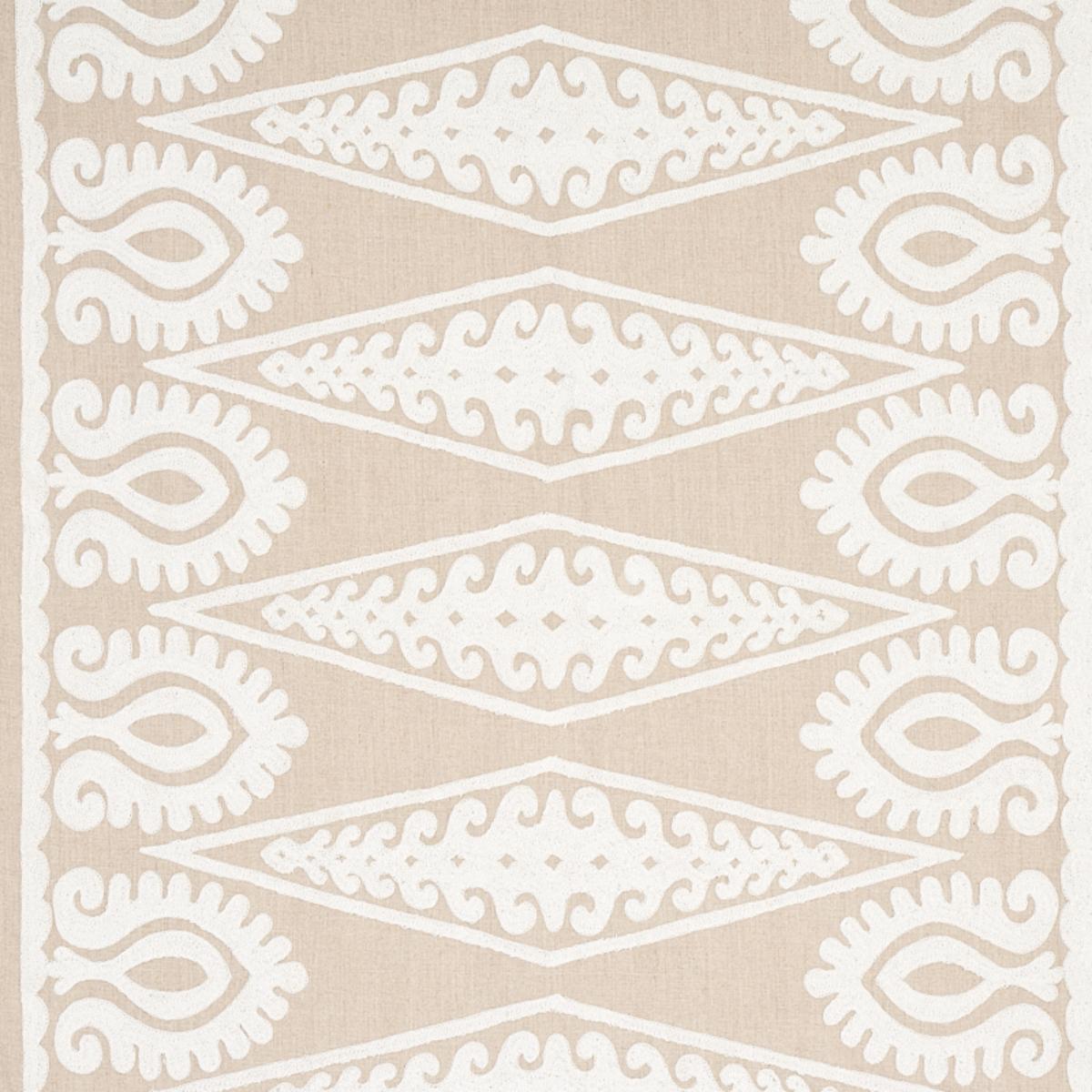 SEEMA EMBROIDERY IVORY ON NATURAL