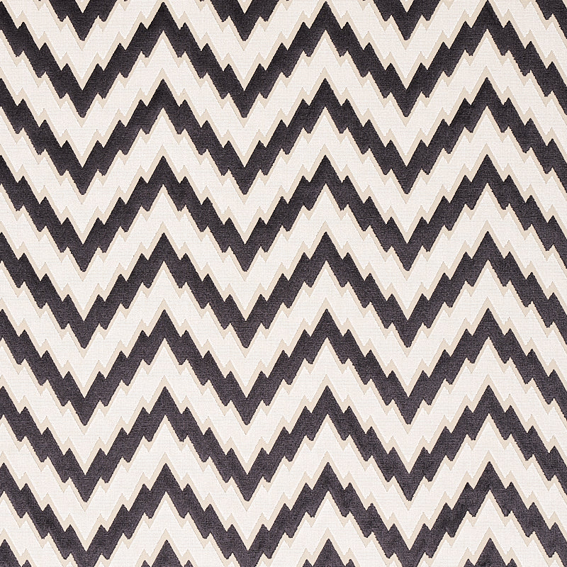 FLORENTINE CHEVRON VELVET BLACK