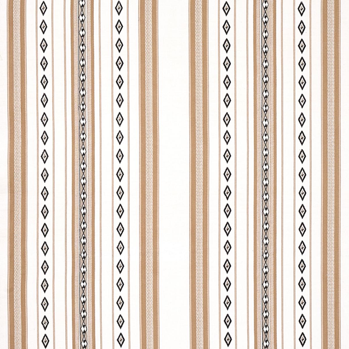 SCHUMACHER DAKOTA STRIPE NEUTRAL FABRIC | Atlanta Fabrics