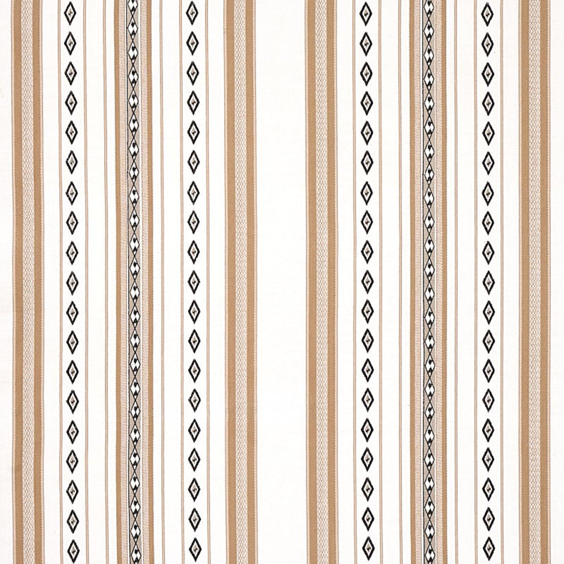 SCHUMACHER DAKOTA STRIPE NEUTRAL FABRIC | Atlanta Fabrics