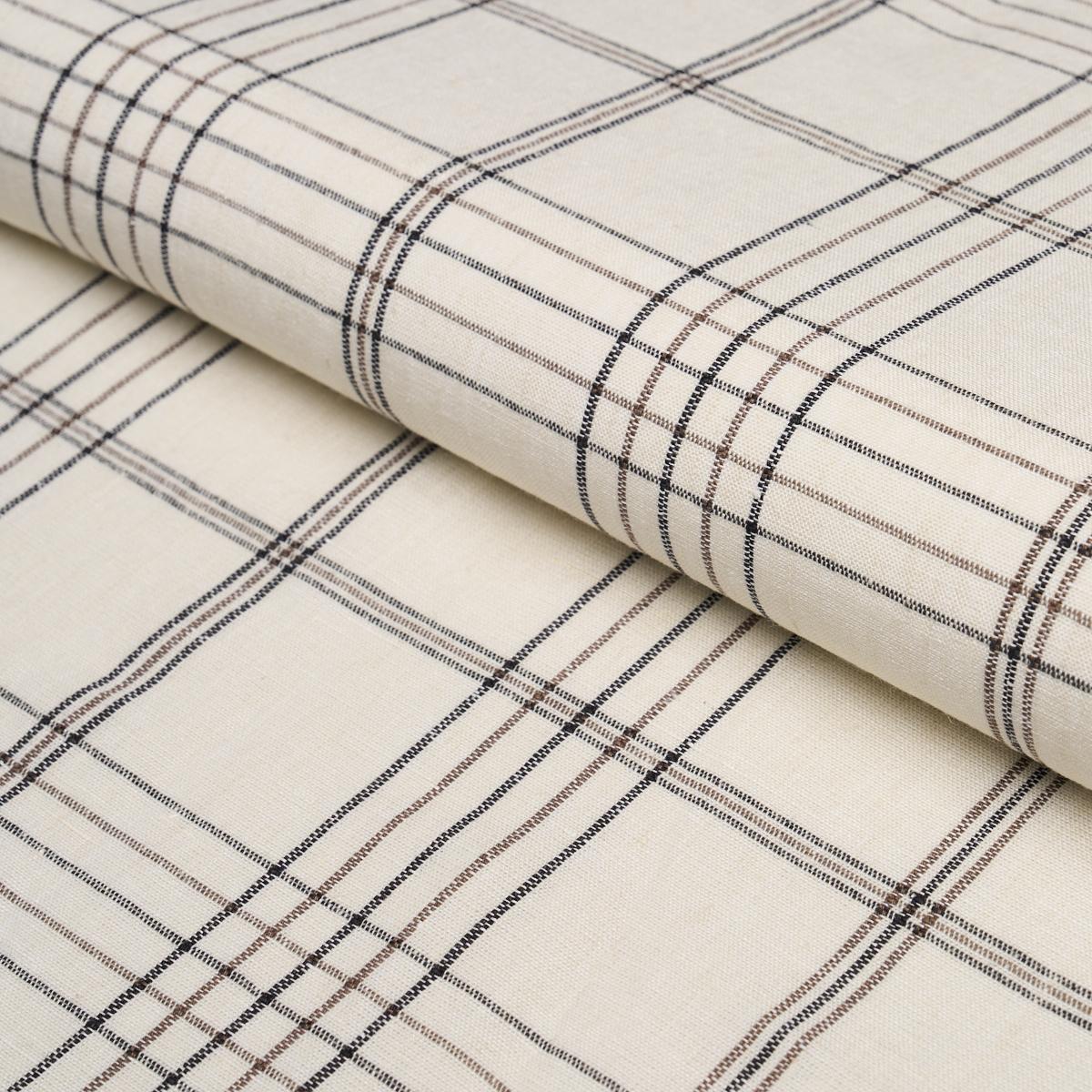 NILS PLAID LINEN CHARCOAL