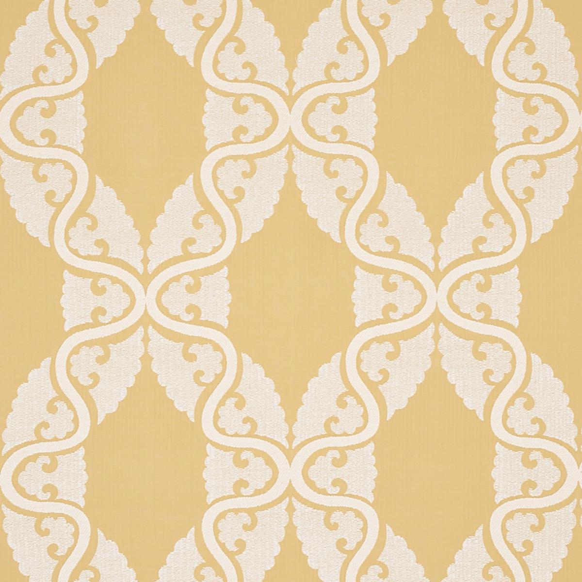 SCHUMACHER SILJAN YELLOW FABRIC | Atlanta Fabrics