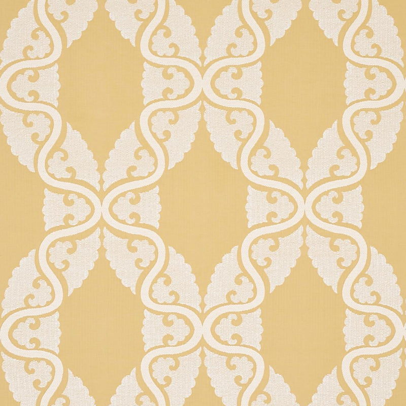 SCHUMACHER SILJAN YELLOW FABRIC | Atlanta Fabrics