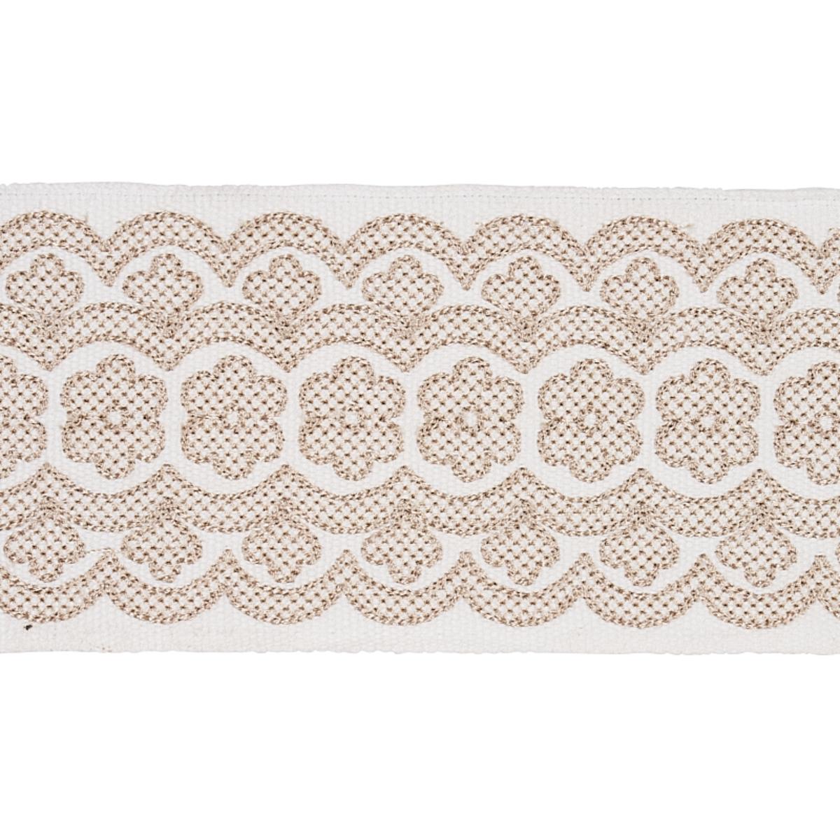 Astrid Embroidered Tape NATURAL