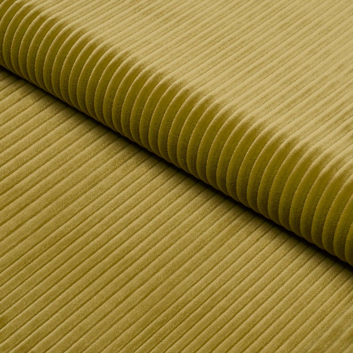 SCHUMACHER WYATT CORDUROY CHARTREUSE FABRIC | Atlanta Fabrics