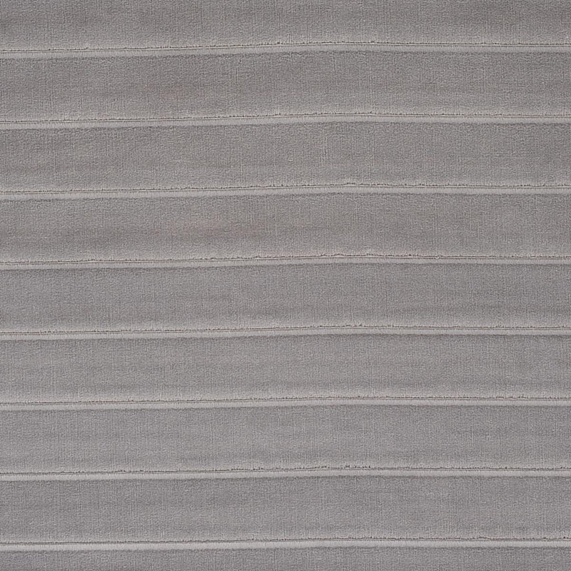 SCHUMACHER FREDERIKA CHANNELED VELVET OTTER GREY FABRIC | Atlanta Fabrics