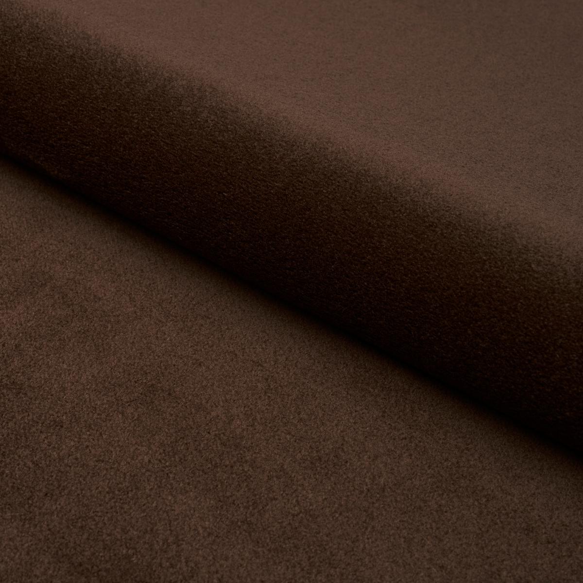 SCHUMACHER HERMINE VIRGIN WOOL CHOCOLATE FABRIC | Atlanta Fabrics