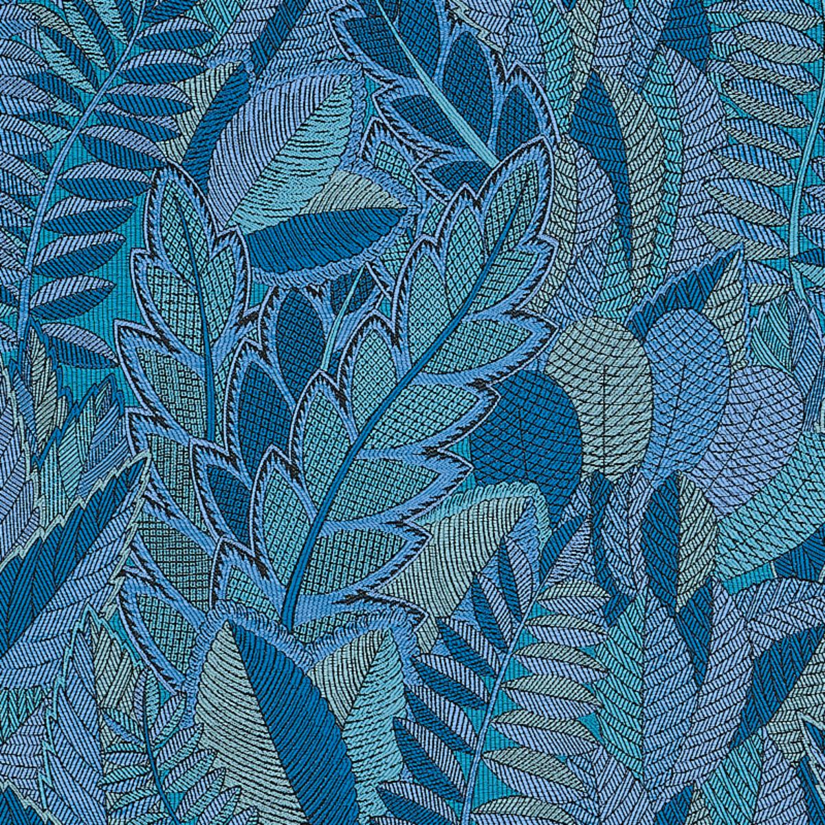 SCHUMACHER JAPURA FOREST BLUES FABRIC | Atlanta Fabrics