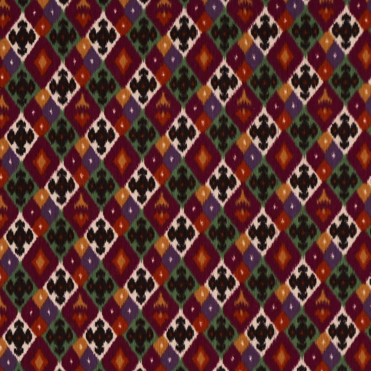 SASHA DIAMOND IKAT JADE AND PLUM
