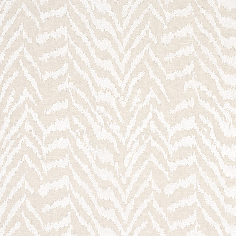 Quincy Embroidery on Linen WHITE