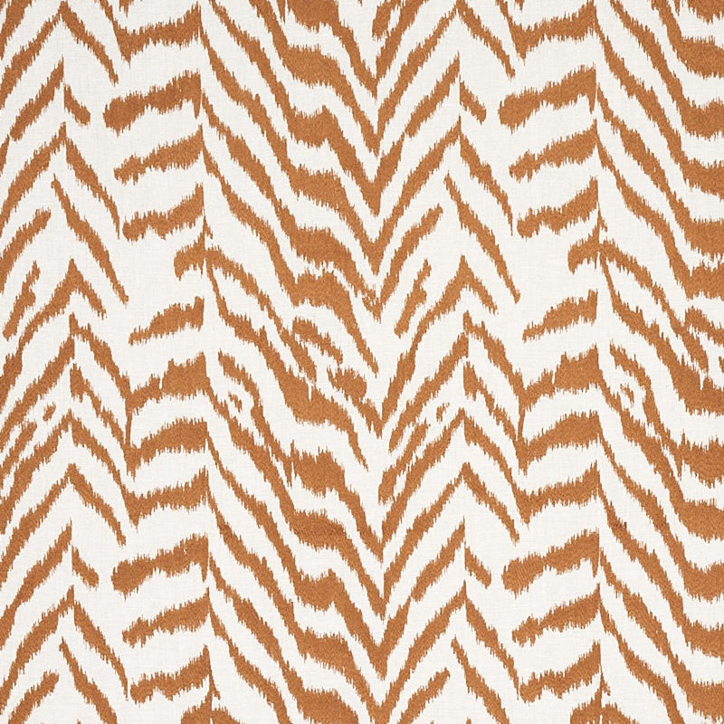 SCHUMACHER Quincy Embroidery on Linen TOAST FABRIC | Atlanta Fabrics