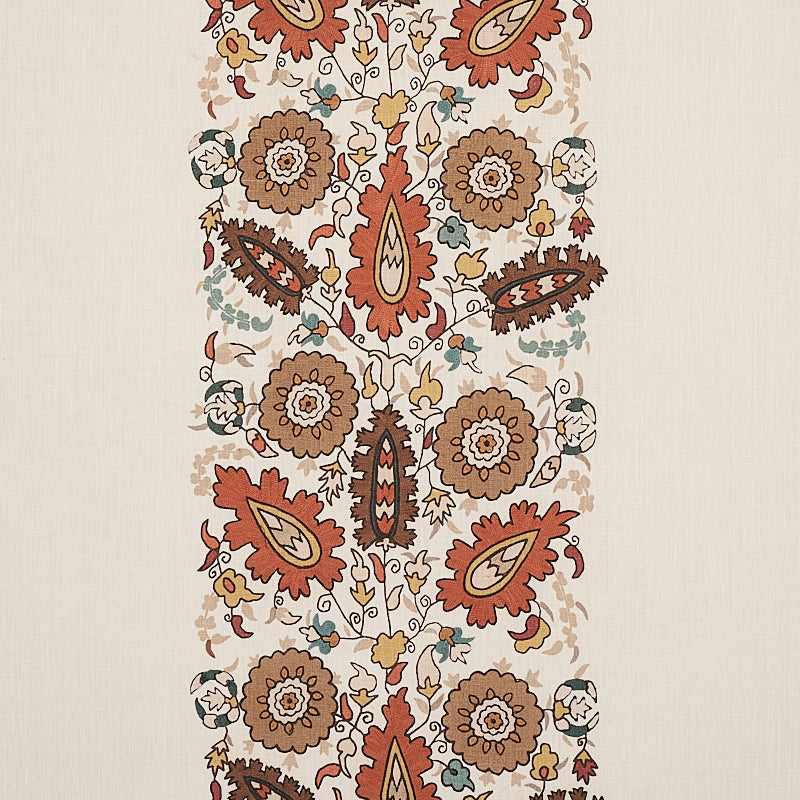 Schumacher ANATOLIA EMBROIDERY AUTUMN Fabric | Atlanta Fabrics
