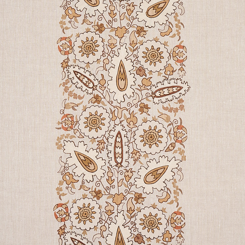 Schumacher ANATOLIA EMBROIDERY NATURAL Fabric | Atlanta Fabrics
