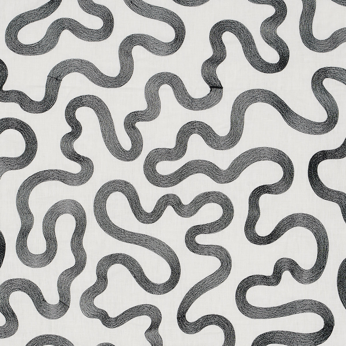 Riley Embroidery BLACK ON IVORY