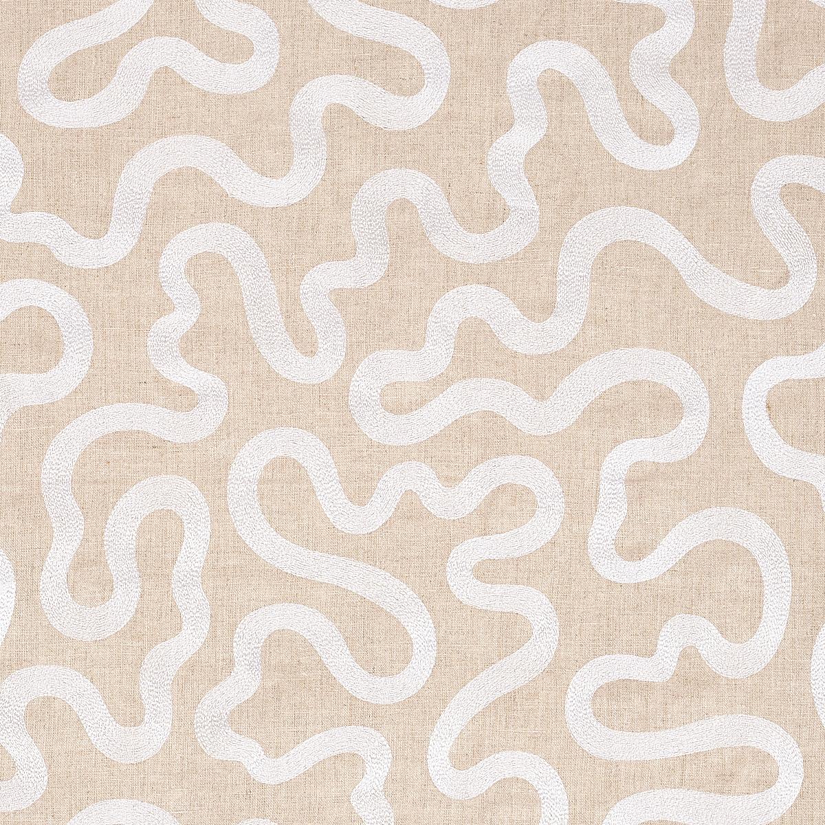 Riley Embroidery IVORY ON NATURAL