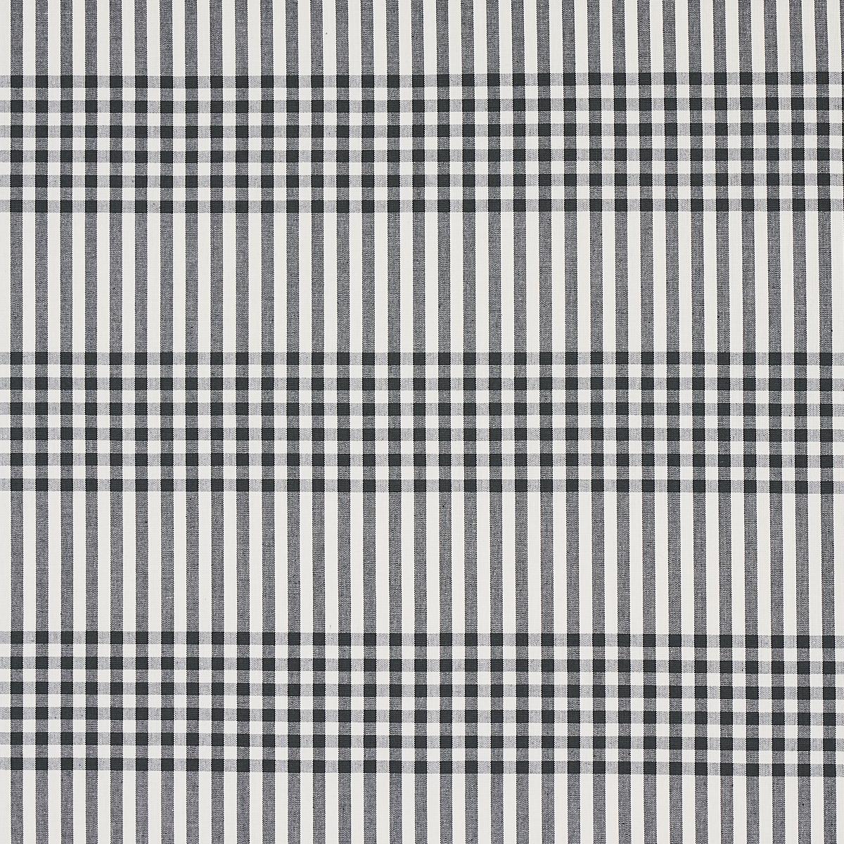 SCHUMACHER BERGEN PLAID SLATE FABRIC | Atlanta Fabrics