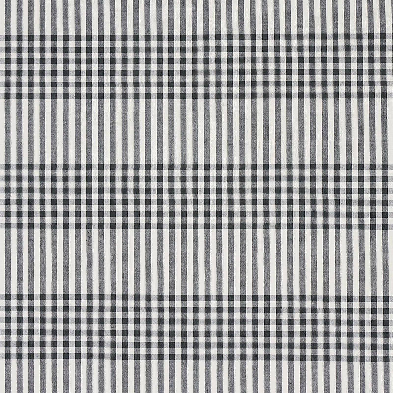 SCHUMACHER BERGEN PLAID SLATE FABRIC | Atlanta Fabrics