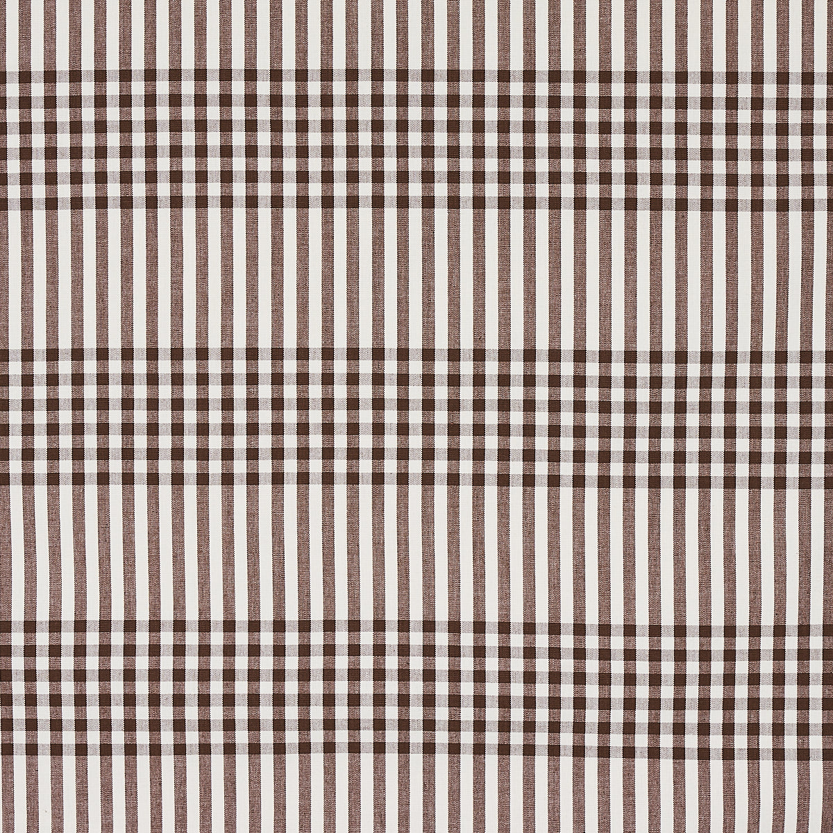 Schumacher BERGEN PLAID BROWN Fabric | Atlanta Fabrics