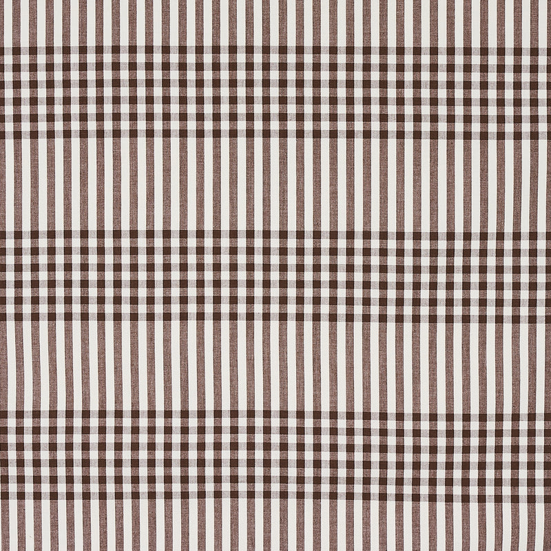 Schumacher BERGEN PLAID BROWN Fabric | Atlanta Fabrics