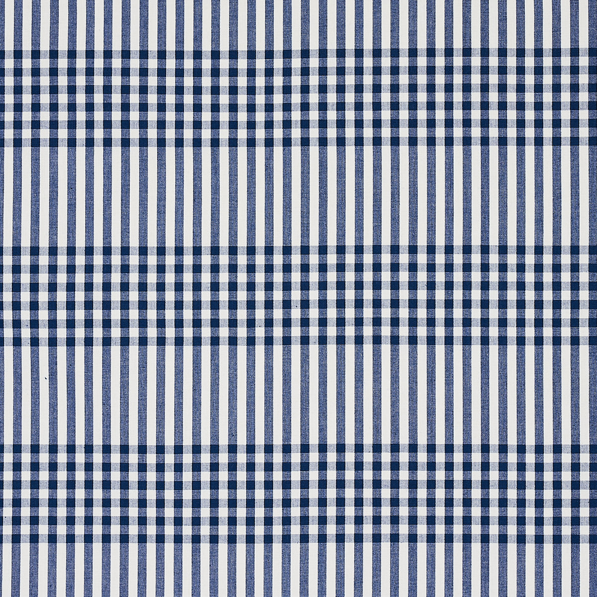Schumacher BERGEN PLAID NAVY Fabric | Atlanta Fabrics