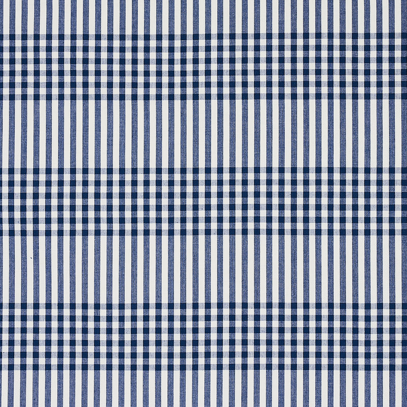 Schumacher BERGEN PLAID NAVY Fabric | Atlanta Fabrics