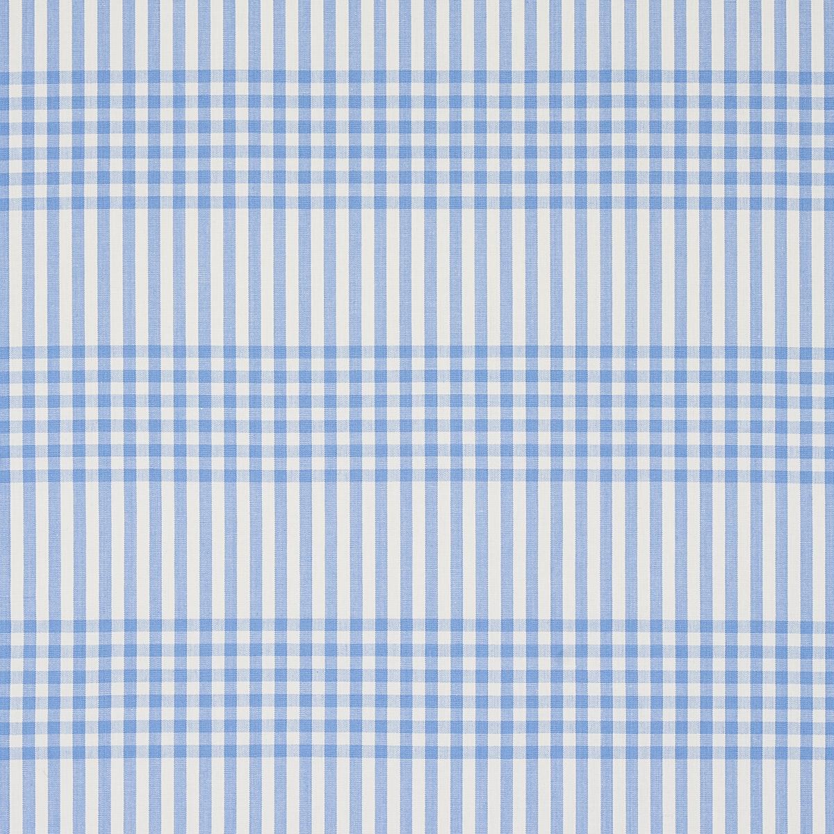 SCHUMACHER BERGEN PLAID SKY FABRIC | Atlanta Fabrics