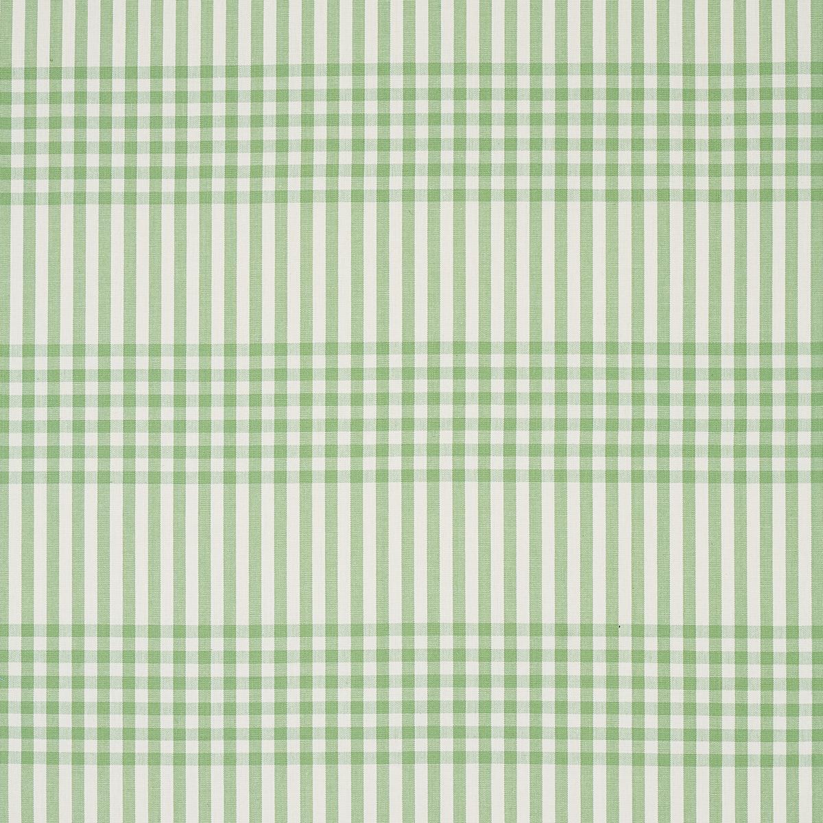 SCHUMACHER BERGEN PLAID GREEN FABRIC | Atlanta Fabrics