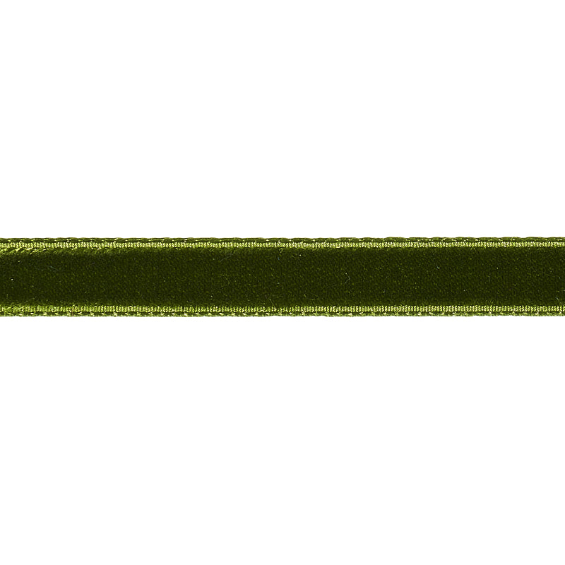 Schumacher VELVET TAPE NARROW MOSS Trim | Atlanta Fabrics