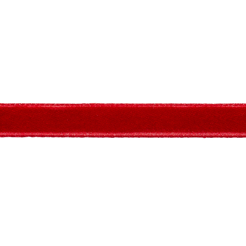 Schumacher VELVET TAPE NARROW CRIMSON Trim | Atlanta Fabrics