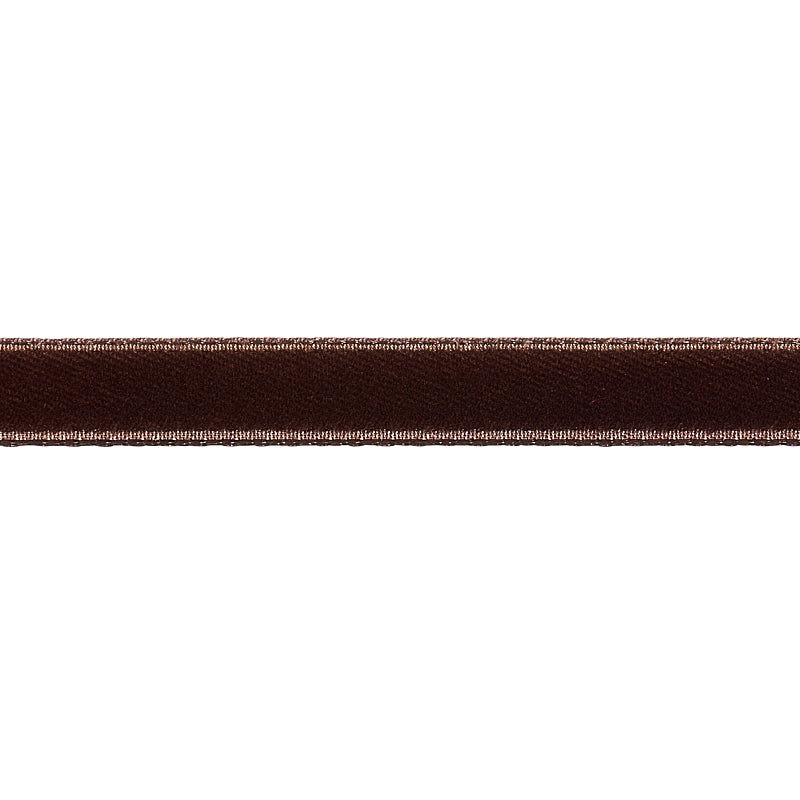 Schumacher VELVET TAPE NARROW TRUFFLE Trim | Atlanta Fabrics