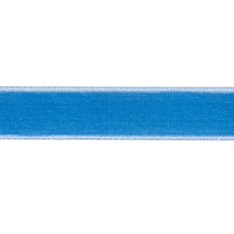 Schumacher VELVET TAPE MEDIUM CADET Trim | Atlanta Fabrics