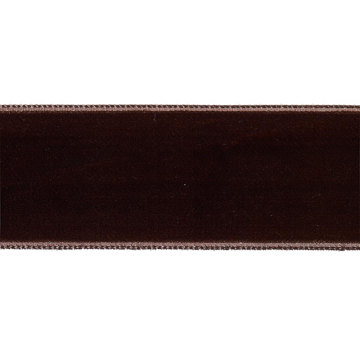 VELVET TAPE WIDE TRUFFLE
