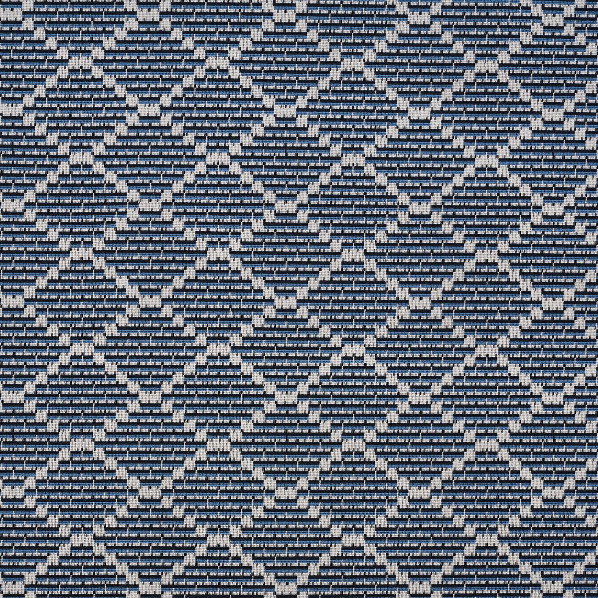 SCHUMACHER BERG EPINGLE INDIGO FABRIC | Atlanta Fabrics