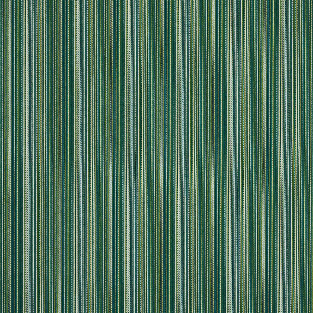 SCHUMACHER FINO STRIPE INDOOR/OUTDOOR GREEN FABRIC | Atlanta Fabrics