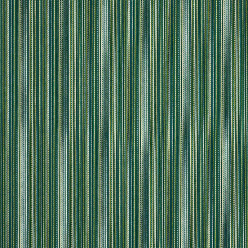 SCHUMACHER FINO STRIPE INDOOR/OUTDOOR GREEN FABRIC | Atlanta Fabrics