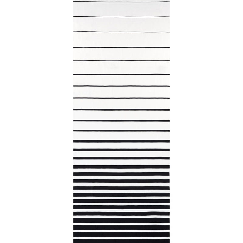 Schumacher RIBBON APPLIQUÌä PANEL BLACK ON IVORY Fabric | Atlanta Fabrics