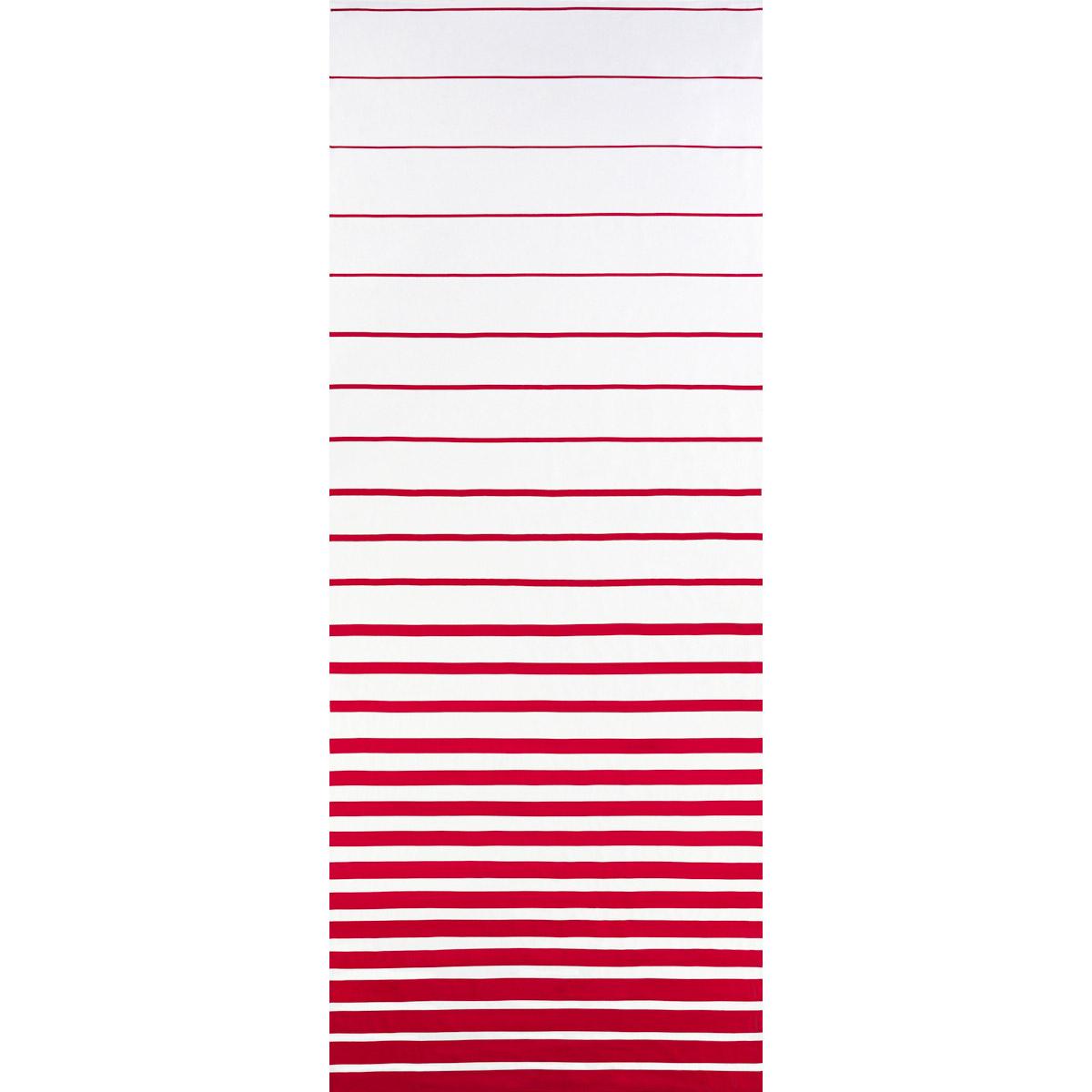 RIBBON APPLIQUÌä PANEL RED ON IVORY