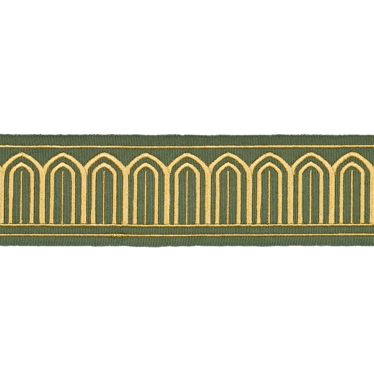 ARCHES EMBROIDERED TAPE MEDIUM OLIVE