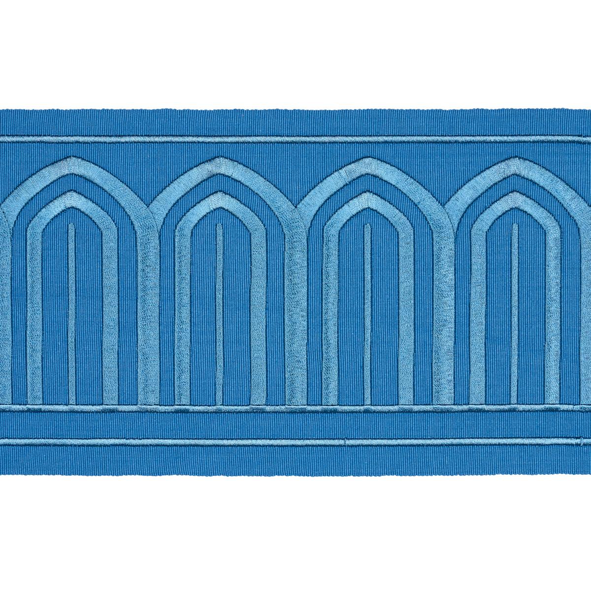 ARCHES EMBROIDERED TAPE WIDE TEAL