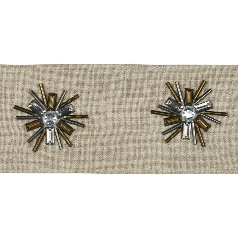 SCHUMACHER CONSTELLATION BEADED TAPE LINEN TRIM | Atlanta Fabrics