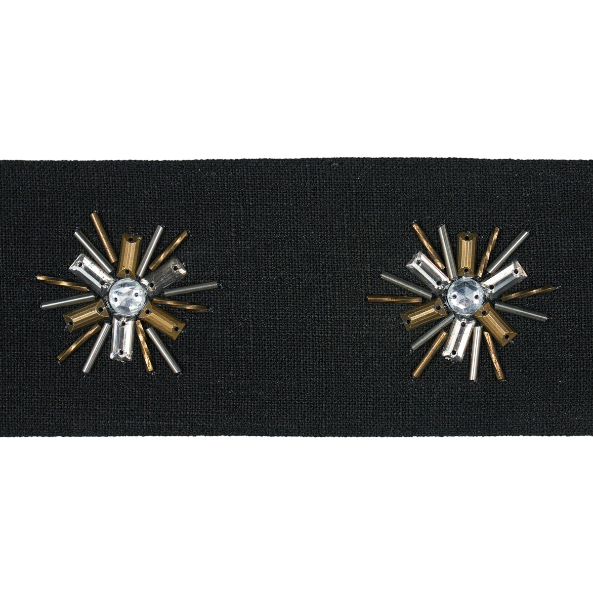 Schumacher CONSTELLATION BEADED TAPE BLACK Trim | Atlanta Fabrics
