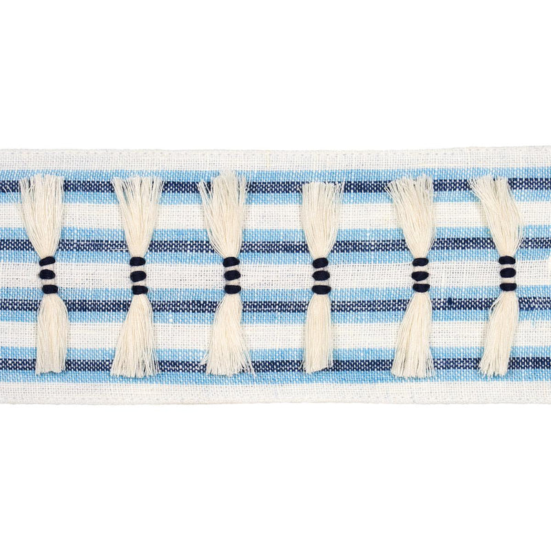 SCHUMACHER EYELASH FRINGE BLUE TRIM | Atlanta Fabrics