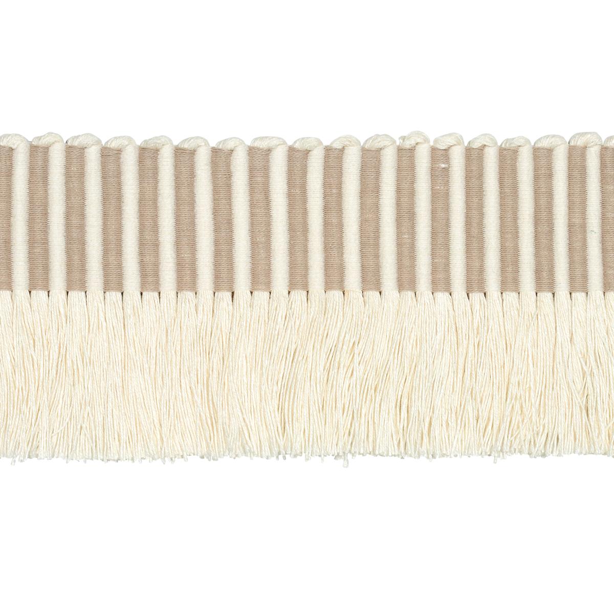 SCHUMACHER GRAPHIC FRINGE IVORY TRIM | Atlanta Fabrics